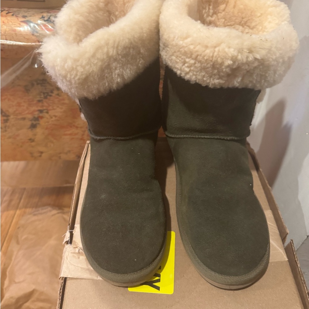 Ugg Koolaburra Olive Shearling-Lined Boots